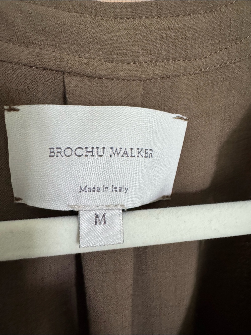 Brochu Walker Francine Dress – Olive/Taupe Sleeveless Smocked Midi Dress Size M - Picture 4 of 8